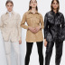 Wholesale autumn plus color imitation leather women s leather jacket  NSAM4275