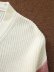  contrast color sleeve loose V-neck sweater NSAM4279