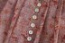 wholesale autumn print short women s lantern sleeve chiffon shirt top  NSAM4301