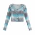 wholesale autumn women s tie-dye slim fit T-shirt top  NSAM4309