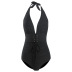  slim black backless sexy one-piece swimsuit  NSHL4313