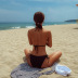 Korea sexy high waist bikini split vacation hot spring swimsuit NSHL4316