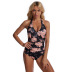  new triangle one-piece backless sexy printed swimsuit NSHL4323