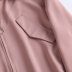 wholesale autumn new loose pink shirt top zipper blouse NSAM4329