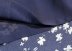  retro blue floral waist side slit long dress NSAM4358