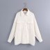 wholesale autumn patch pocket shirt women s jacket  NSAM4372