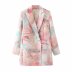 wholesale foundation graffiti suit double breasted mid-length suit jacket NSAM4374