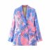 wholesale tie-dye printed double-breasted suit casual suit jacket NSAM4377