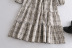  autumn retro plaid slit dress  NSAM4394