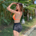 Korean split three-point sexy swimsuit triangle bikini high waist bikini NSHL4461