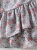  high waist printing irregular lace-up skirt NSAM4511