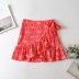 wholesale suit printed sling tube top style chest knotted top skirt NSAM4514