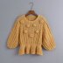 wholesale suéter de punto de mujer de manga corta con textura en relieve de verano NSAM4520