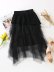 thin black mid-length knitted skirt  NSAM4522