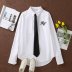 white shirt design drape top  NSAM4524