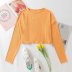 wholesale fashion all-match slim round neck long sleeve sexy casual knitted top NSAM4531