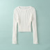 wholesale women s new home casual all-match knit long-sleeved top  NSAM4555