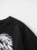 Wholesale summer retro vintage black lion print women s sweater NSAM4582