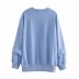 wholesale summer thread stitching cotton round neck women s sweater top  NSAM4583