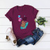 cute girls comfortable and casual plus size short-sleeved T-shirt NSSN4618