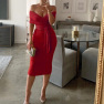 New Dress Sexy Tie Blouse High Waist Bust Pleated Skirt Fashion Skirt Suit NSAG4677
