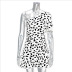 One-Shoulder Strapless Polka-Dot Dress NSAG4683