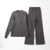loose sweater lazy wool cardigan jacket mopping wide leg pants NSAM4714