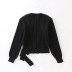 wholesale V neck tie sweater women autumn long-sleeved knitted bottoming top NSAM4720
