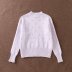  openwork jacquard knitted pullover sweater NSAM4733