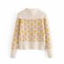  autumn printed knitted women s sweater NSAM4755