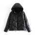  leather women s cotton jacket NSAM4761