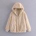  faux fur double-sided women s cotton jacket  NSAM4764
