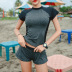 Korean new short-sleeved split boxer slim slimming beach swimsuit NSHL4820