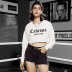 letter printing casual short autumn and winter women s sweater NSSN4849