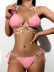 colgantes de cristal de perlas rosas se juntan correas de bikini traje de baño de playa sexy NSZO4889