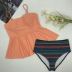 Hot Selling Sling Gathering Tight High Waist Conservative Beach Swimsuit NSZO4890