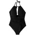  fashion one-piece conservative triangle small breast swimsuit NSHL4918