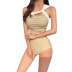 new split high waist two-piece slim slimming beach hot spring vacation swimsuit NSHL4920