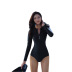  long-sleeved triangle one-piece swimsuit NSHL4929