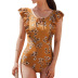 new ruffled one-piece conservative swimsuit NSHL4932