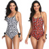 new hot style bikini sexy leopard print sling print one-piece swimsuit NSHL4947