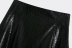 autumn faux leather mini leather skirt  NSAM4974