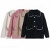 Wholesale summer small fragrant mink wool women s knitted cardigan jacket NSAM4987