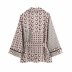 wholesale summer geometric print blouse blouse top NSAM5032
