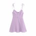 Summer Linen Mini Sling Dress  NSAM5045