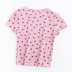  summer short-sleeved tight-fitting short printed strawberry T-shirt  NSAM5062