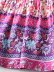  rayon elastic waist printing lace-up skirt  NSAM5064