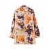wholesale women s new abstract printing double-breasted suit jacket NSAM5068