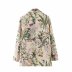 wholesale women s new floral print double-breasted suit jacket NSAM5069