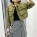 wholesale spring and summer new women s fashion simple style lapel bat sleeve jacket  NSAM5083